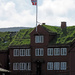 The Norwegian flag flying at the Faroese Government by okvalle