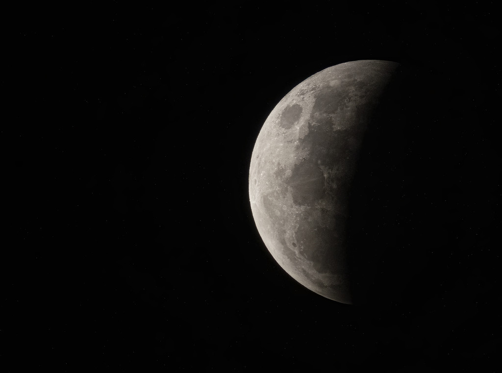 eclipsing moon by koalagardens