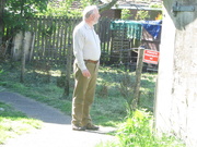 30th May 2021 - My husband checking out the hens.