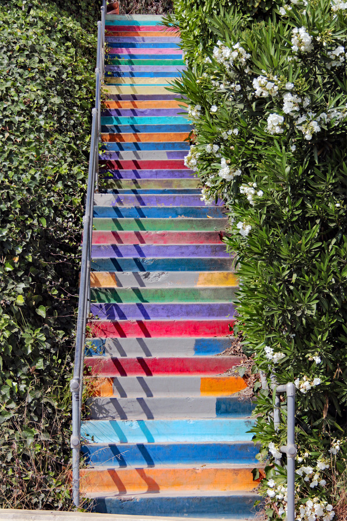 Rainbow Stairs by jaybutterfield