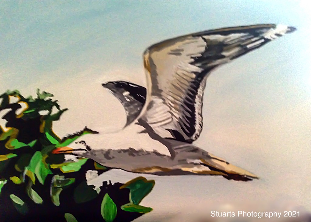 Flight of the seagull (painting) by stuart46