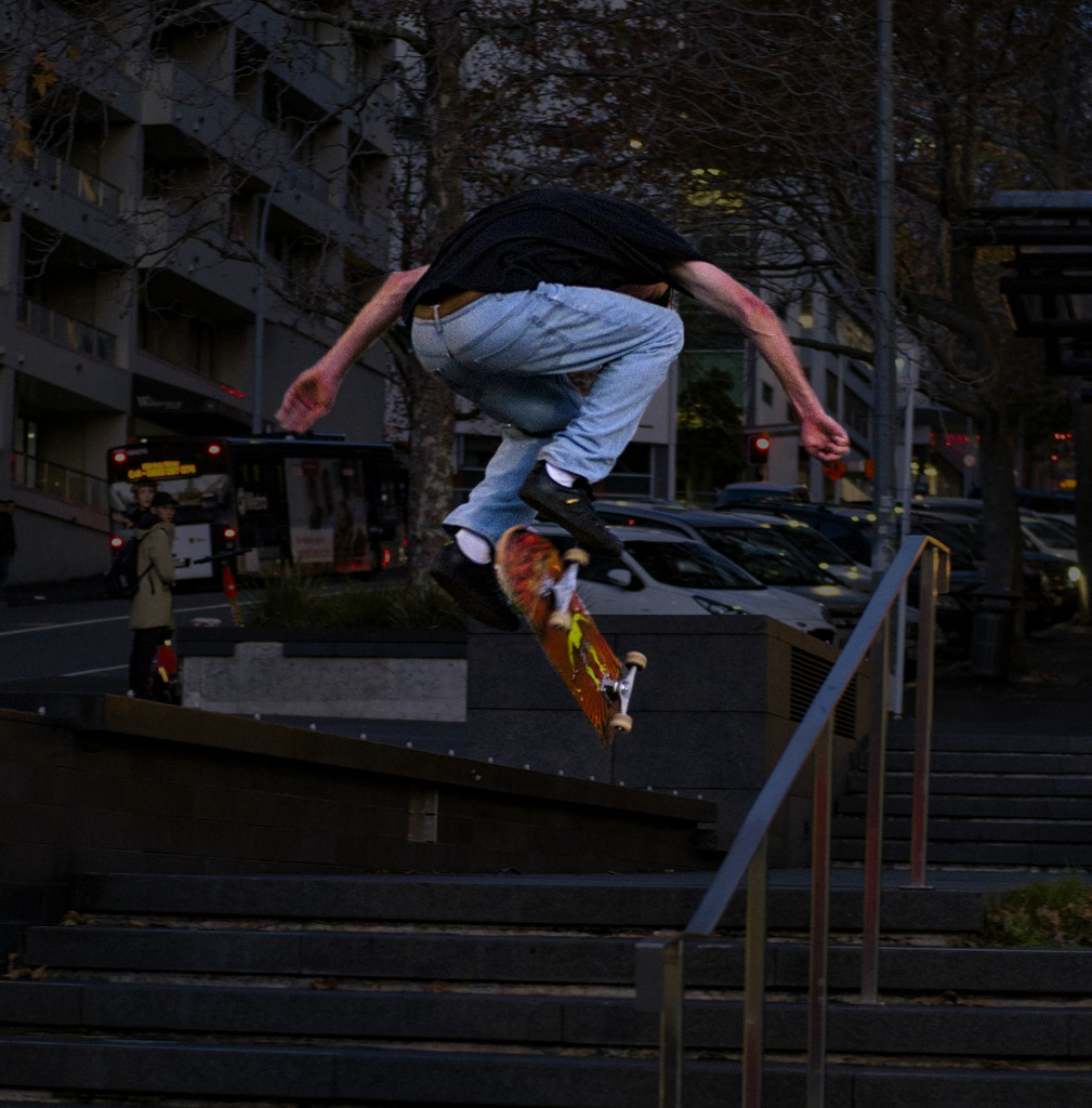 Skateboarder by dkbarnett