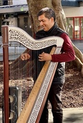 7th Jun 2021 - South American buskers doing Elvis in Manly - harp