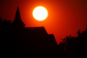 8th Jun 2021 - The Sun over a church