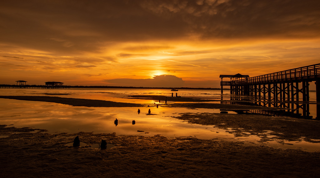 Sunset At Low Tide! by rickster549