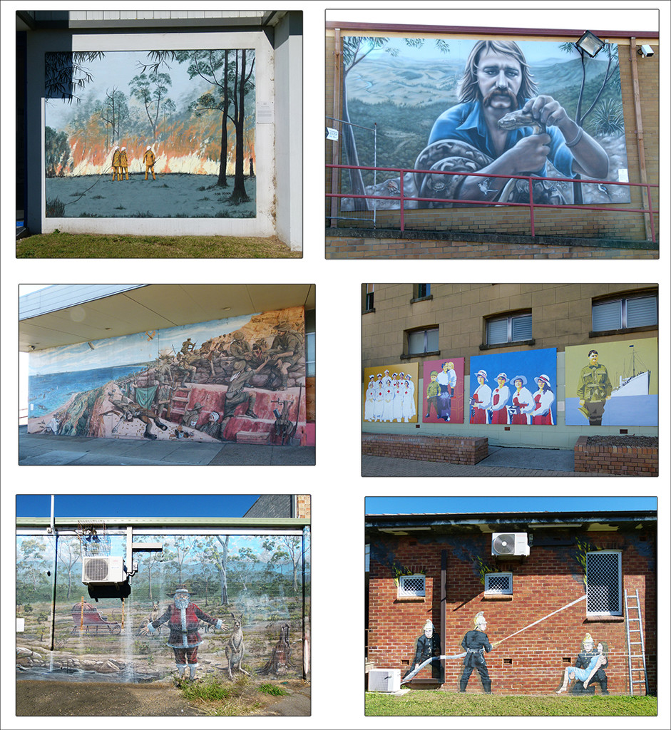 Kurri Kurri Murals Collage  by onewing
