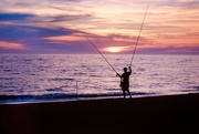 14th Jun 2021 - A fisherman with two poles