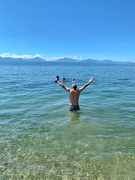 16th Jun 2021 - First bath in lake Geneva. 