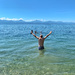 First bath in lake Geneva.  by cocobella