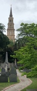 15th Jun 2021 - Graveyard and St Michael’s Church steeple, Charleston