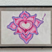 Pink heart flower.  by cocobella