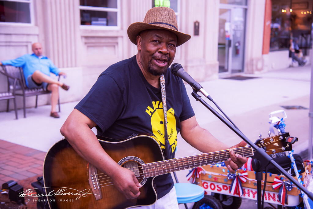 Soul Man croons for passers-by by ggshearron