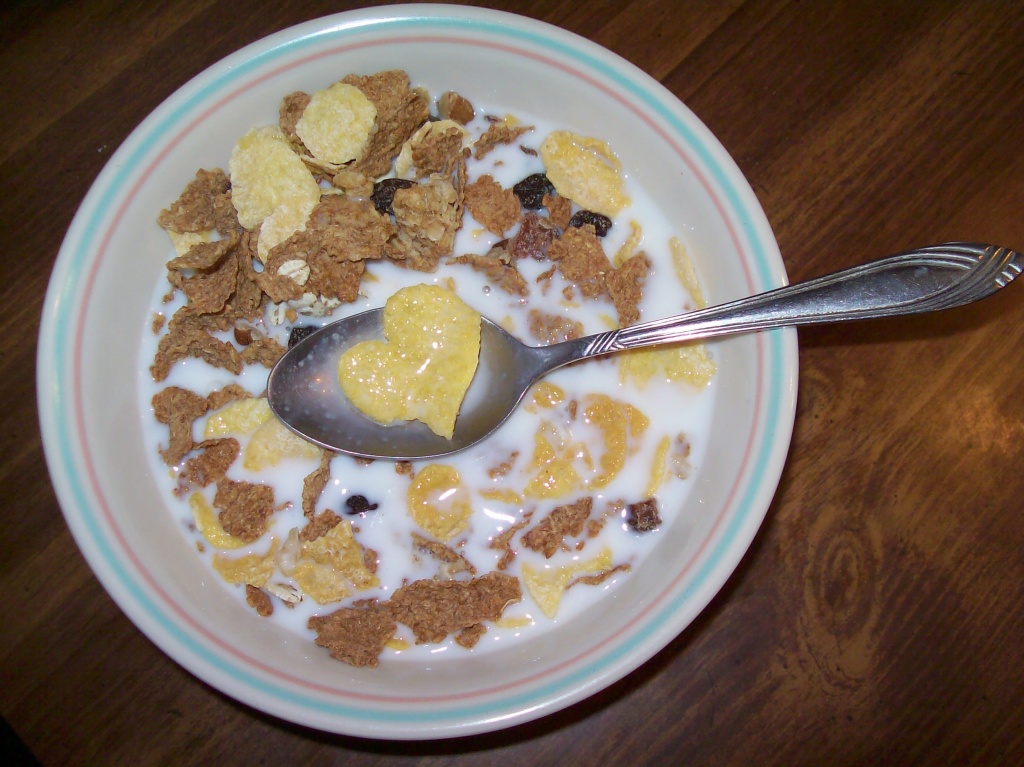 I love my cereal...and my cereal loves me. by julie