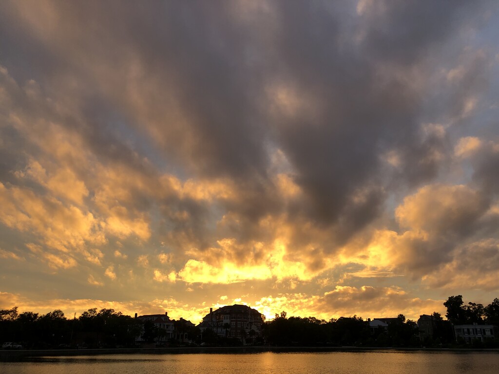 Colonial Lake sunset, Charleston by congaree