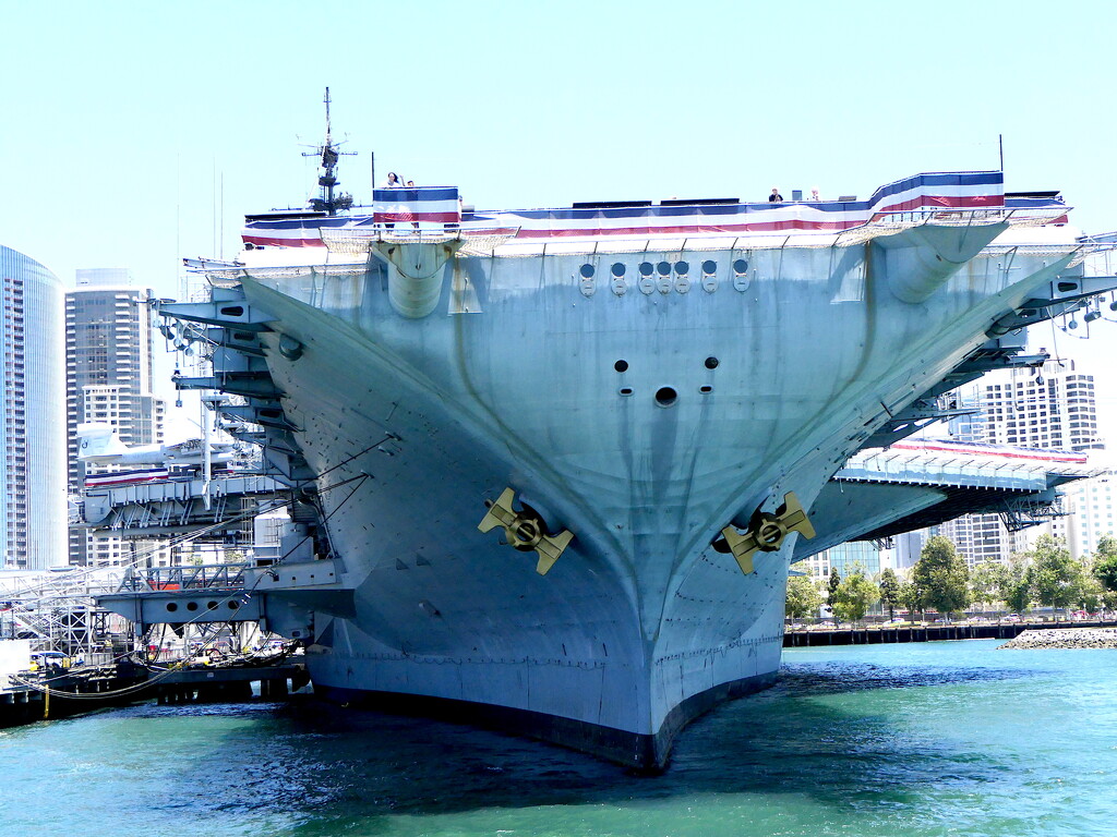 USS Midway: Water Line View by redy4et