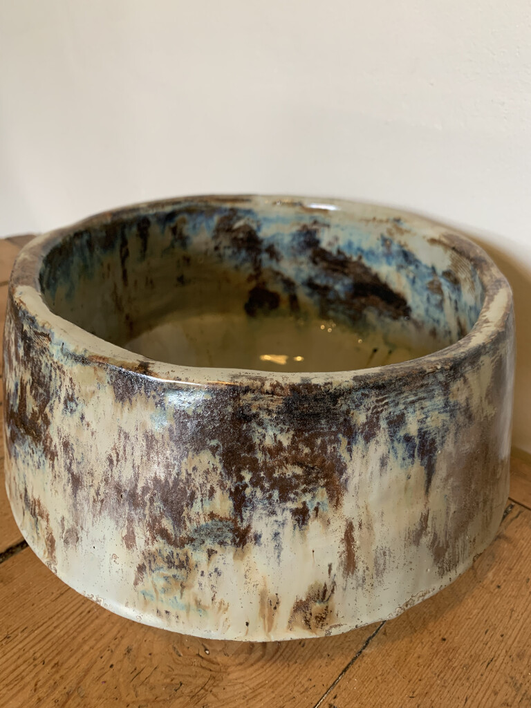 Pot I made. Pleased with the glazes  by susanwade