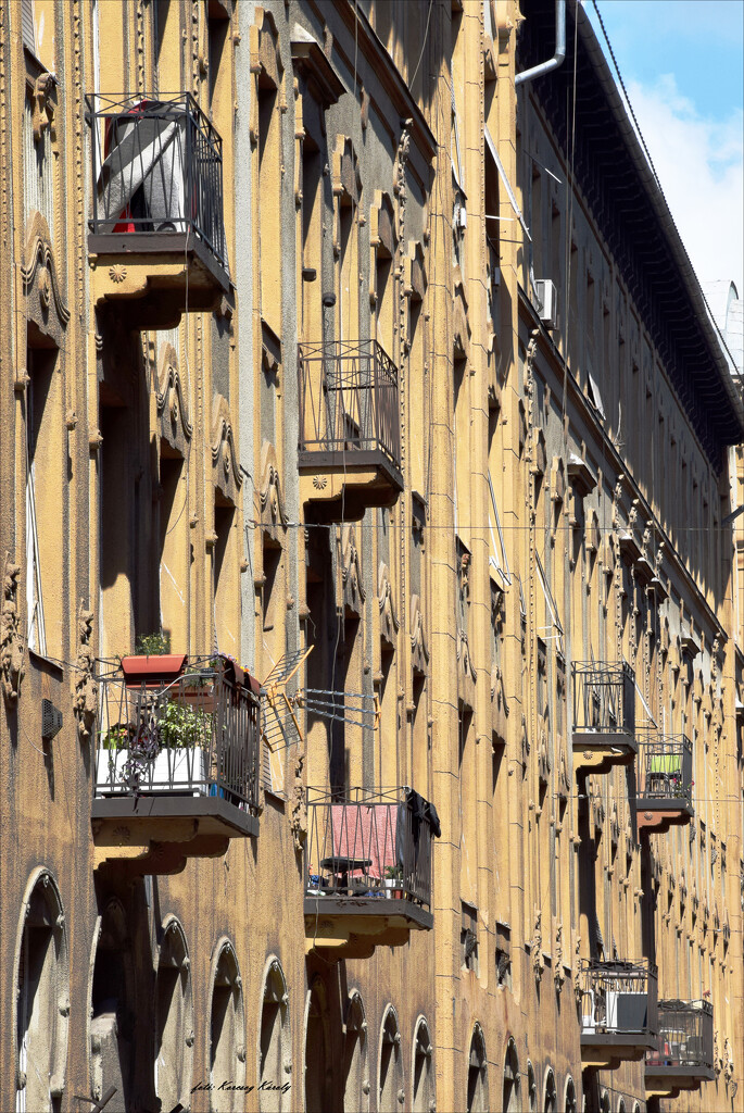 Balconies of Színva Street by kork