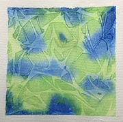 7th Jul 2021 - Daily Watercolor - Wet on Wet with Plastic Wrap Texture