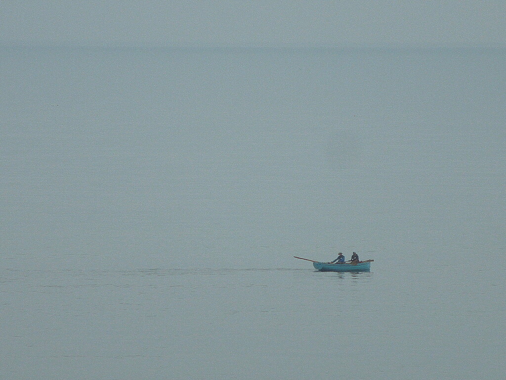 Fishing on the quiet sea by etienne