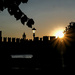 Sunset over the castle by caterina