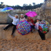 Brolly girls and the Great Ocean Road by gilbertwood