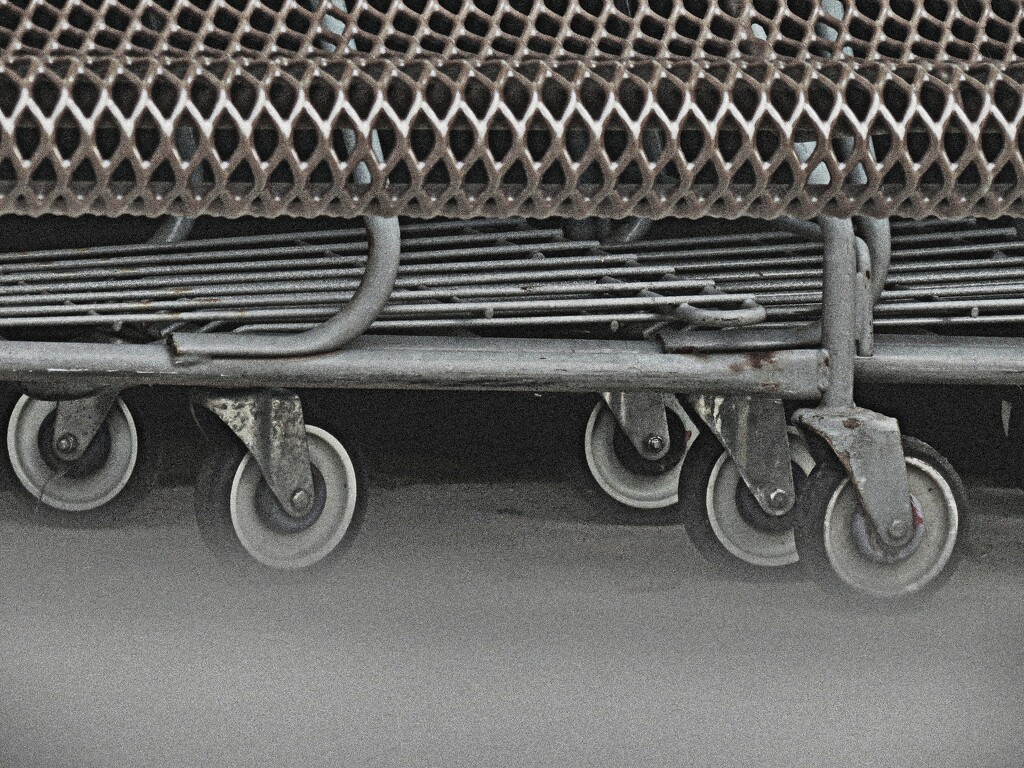 Missing One Wheel Under the Bench by grammyn
