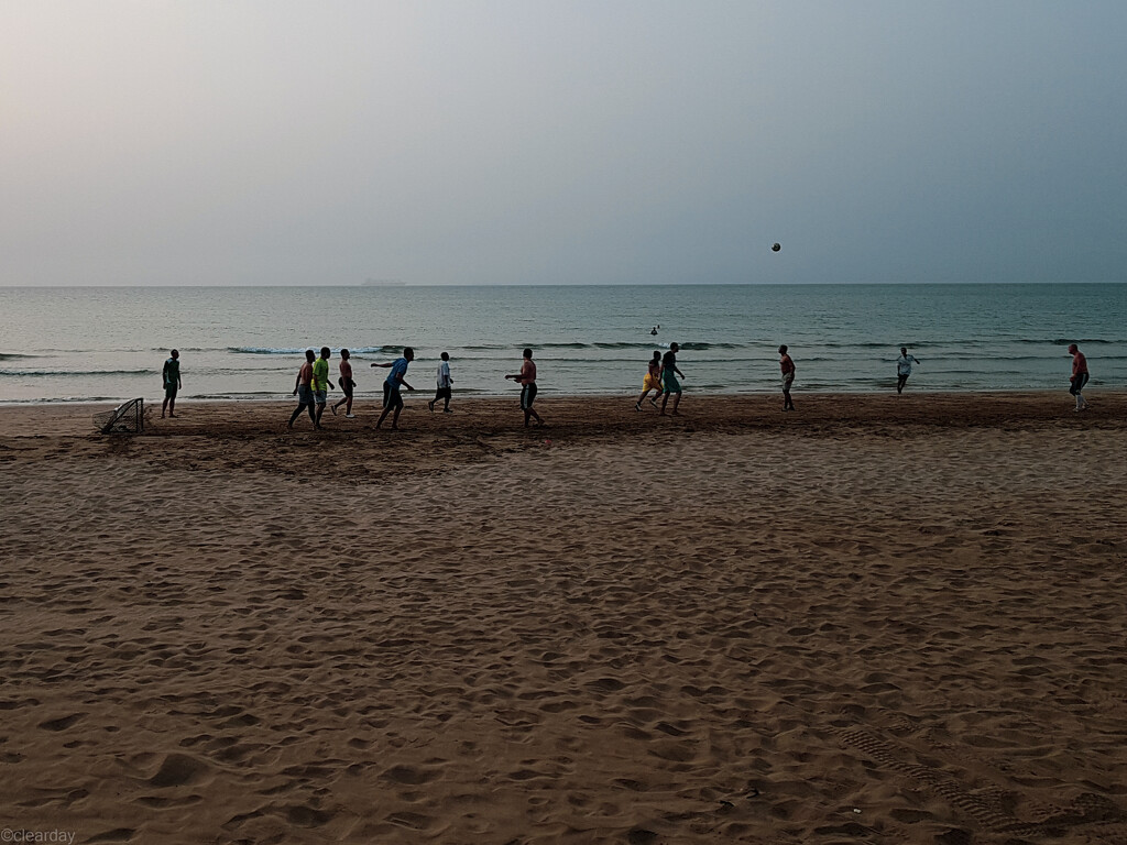 Beach football by clearday