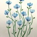 Blue Flowers Tutorial  by juliedduncan