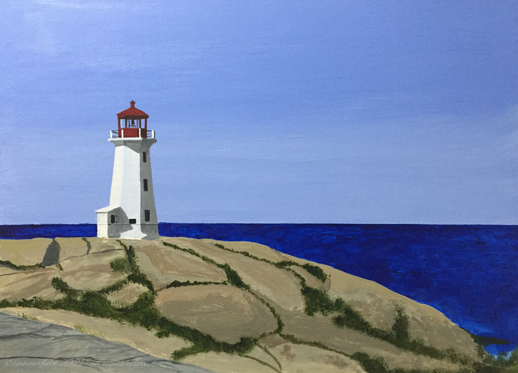 peggy's cove lighthouse by summerfield