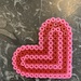 Pink and red heart.  by cocobella