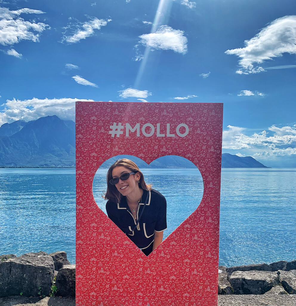Alix in Montreux in a heart.  by cocobella