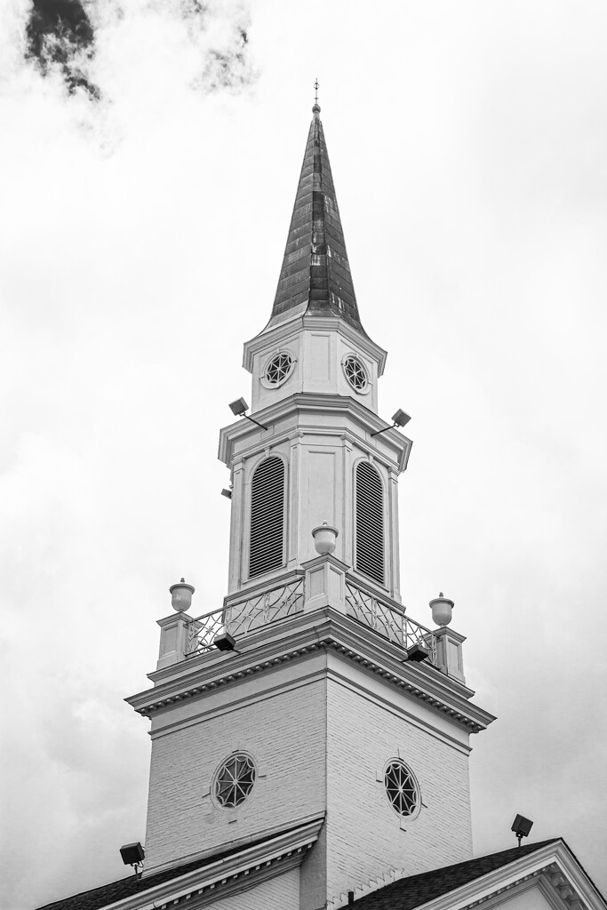 First Baptist Church steeple... by thewatersphotos