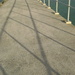 Shadows on pier by marguerita