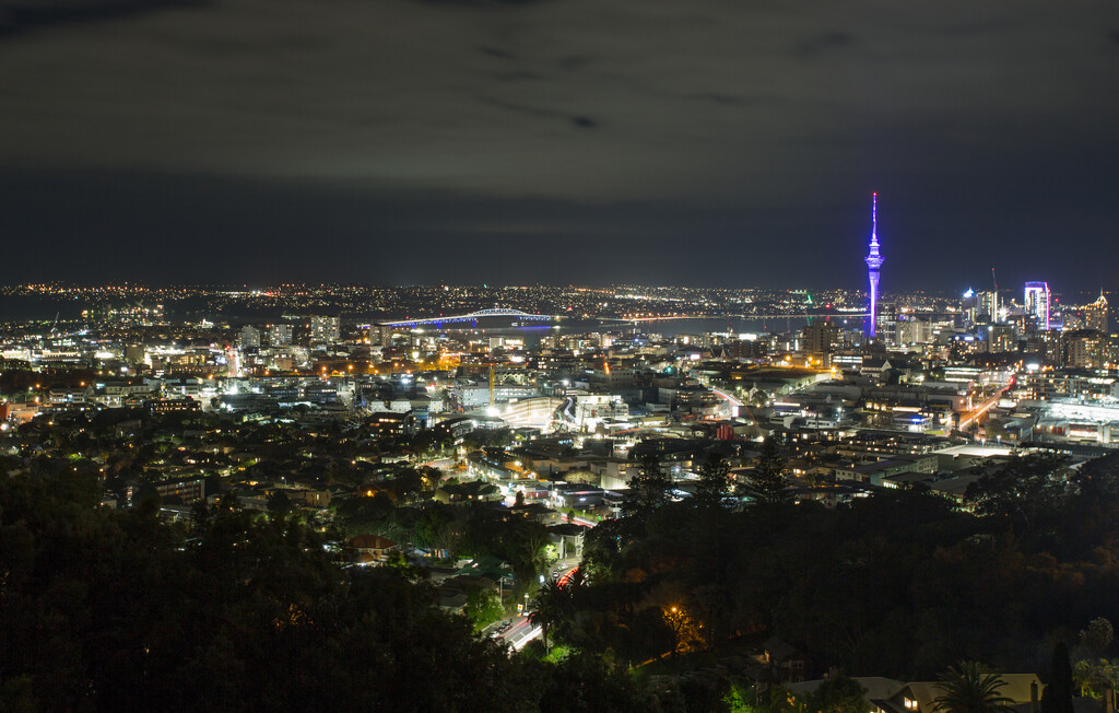 Sitting on top of Mt Eden by creative_shots