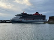 27th Jul 2021 - The Scarlet Lady coming in to Portsmouth