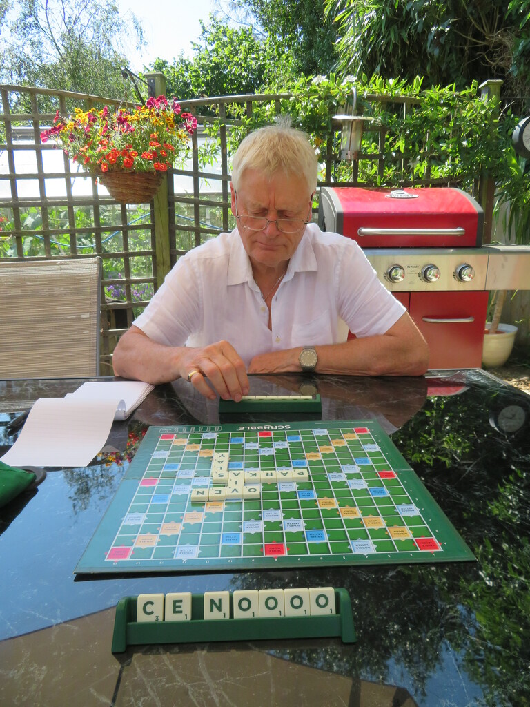 Scrabble in the garden by lellie