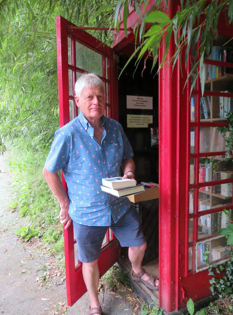 Telephone box book exchange by lellie