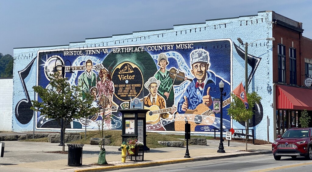 Birthplace of Country Music Mural  by calm