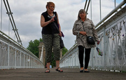 1st Aug 2021 - Crossing Wilford Suspension Bridge
