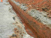 3rd Aug 2021 - Trench in Parking Lot