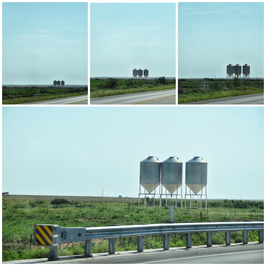 Cattle feed tanks at 75 mph  by louannwarren