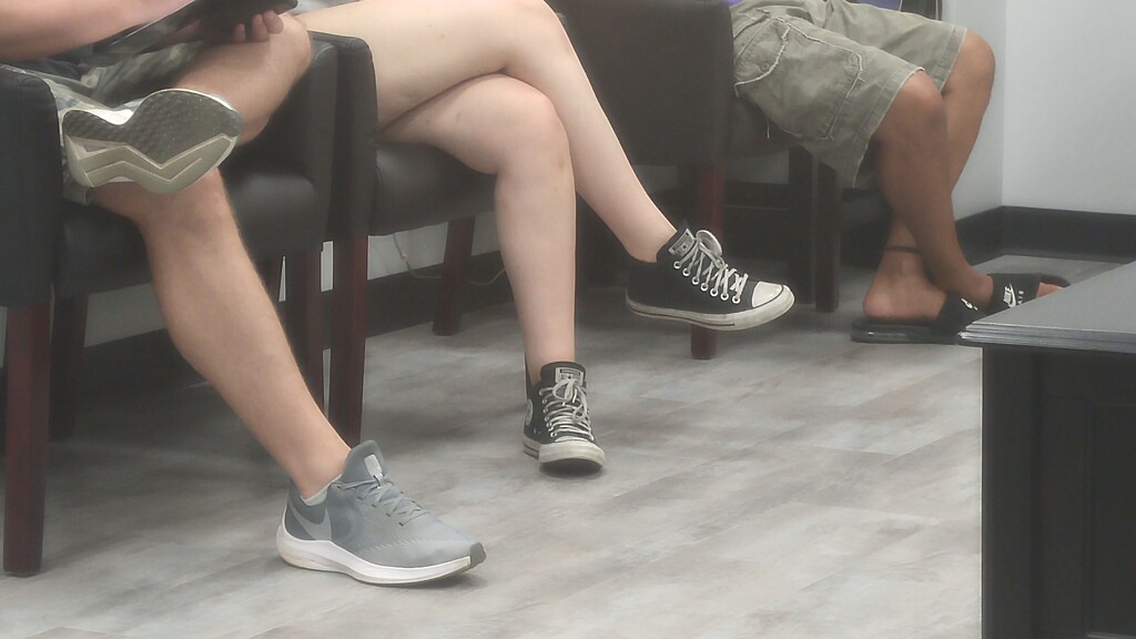 Medical waiting room shoes... by marlboromaam