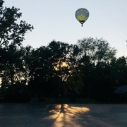 7th Aug 2021 - balloon over parking lot