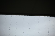 12th Jan 2011 - rain falling - from the roof over my balcony Christmas Island