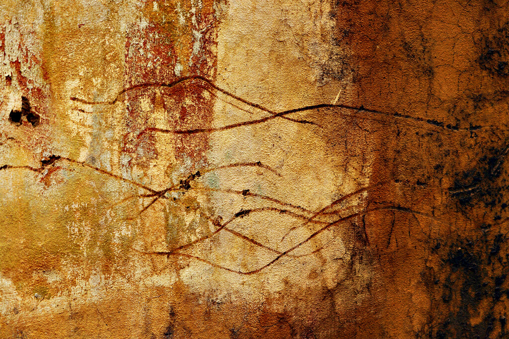 August Abstract - Cave painting by elza