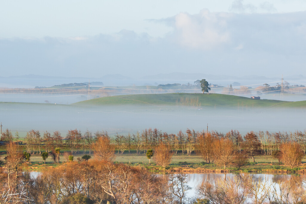 Mist over Farmland by yorkshirekiwi