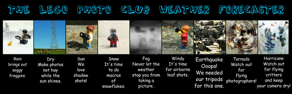 The Lego Photo Club Weather Forecaster by olivetreeann