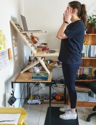 16th Aug 2021 - Catherine demonstrates her standing desk