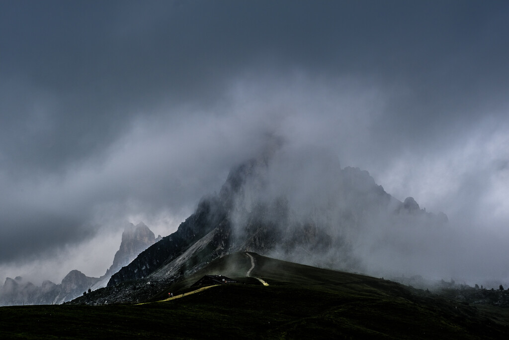 Mount Gusella  cloaked in a cloud by caterina