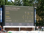 10th Aug 2021 - Cricket scoreboard (Essex won)